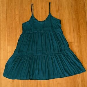 NWT! Mahina Deep Green Slip Dress